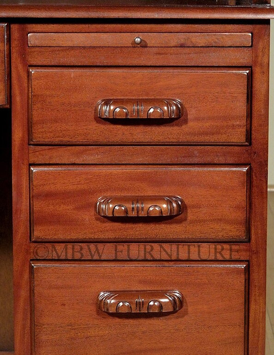 Mahogany Roll Top Executive Office Desk Writing Table