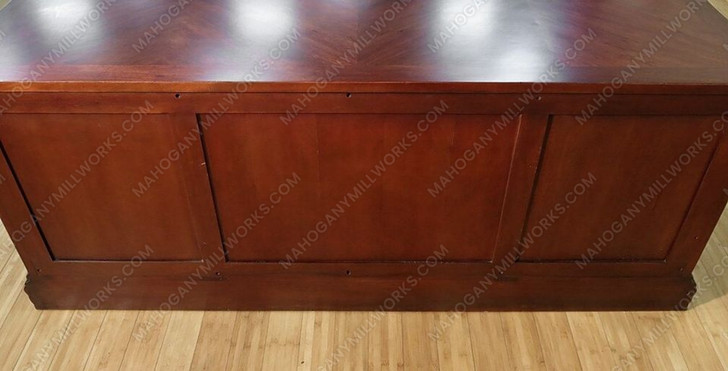 Solid Dark Mahogany Executive Office Desk