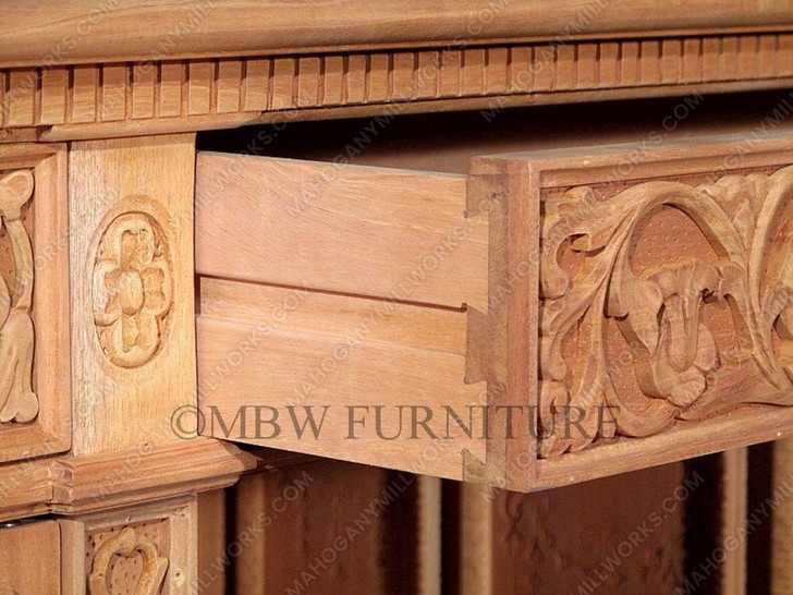 6ft Presidential Oval Office Resolute Desk w/ 25" kneehole space