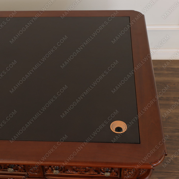 6ft Presidential Oval Office Resolute Desk w/ 25" kneehole space