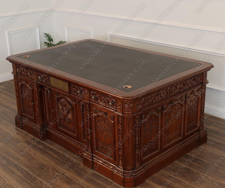 6ft Presidential Oval Office Resolute Desk w/ 25" kneehole space