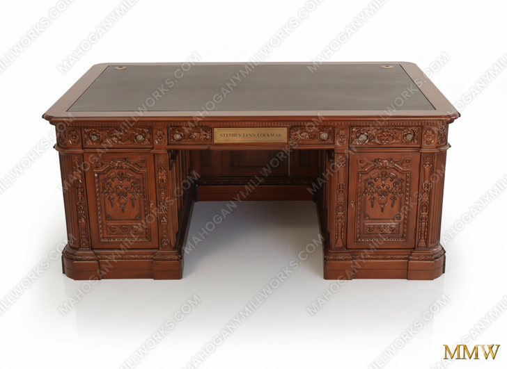 6ft Presidential Oval Office Resolute Desk w/ 25" knee space