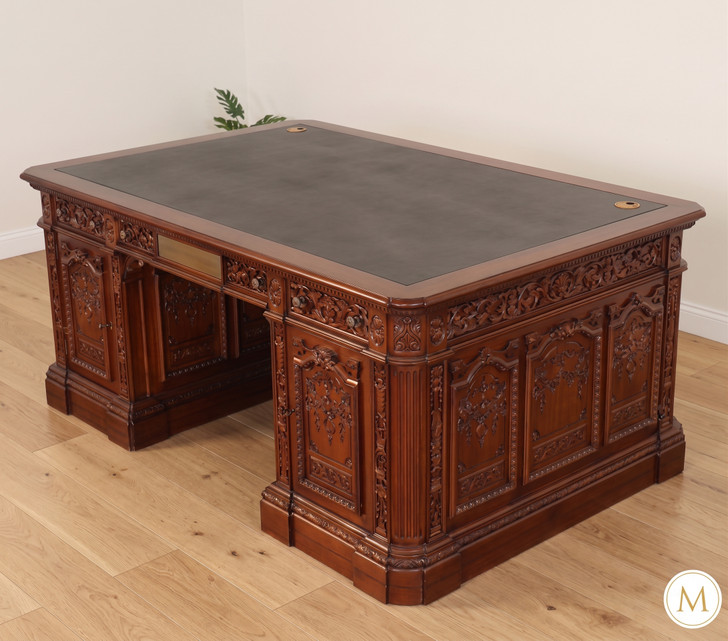 6ft Presidential Oval Office Resolute Desk w/ 25" knee space