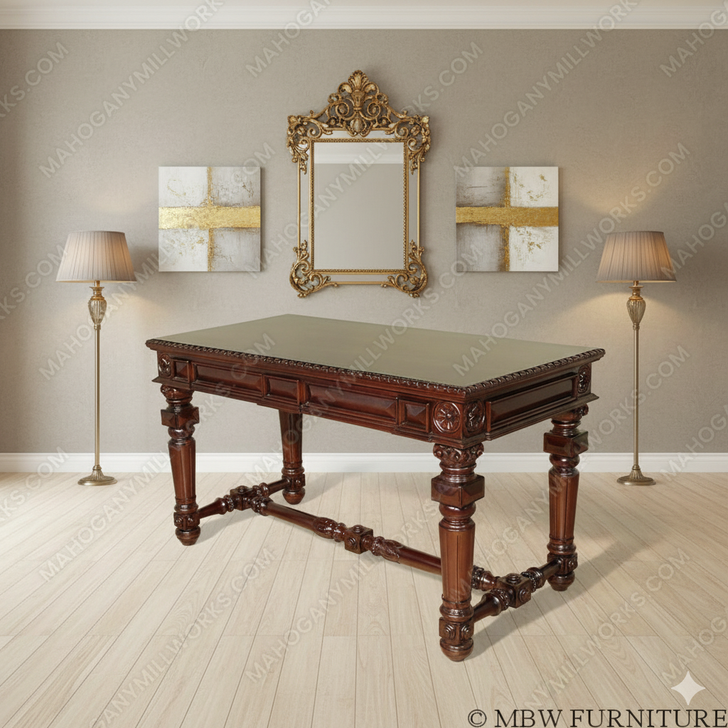 Walnut Jacobean Writing Table Desk