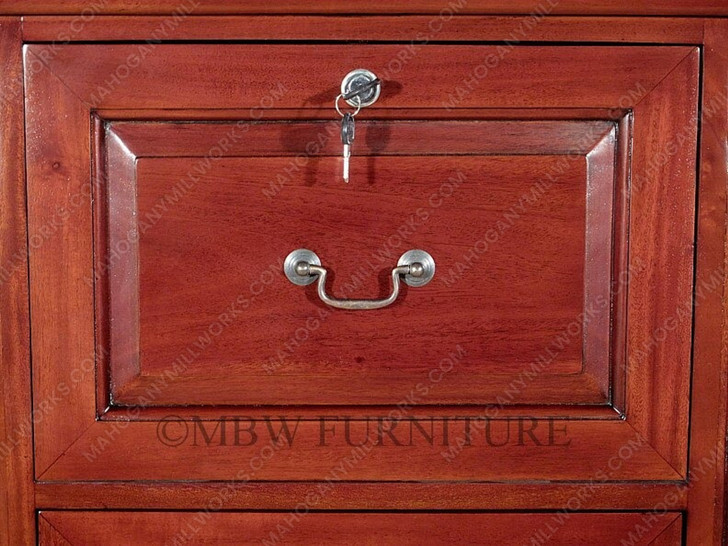 Cherry 4 Drawer File Vertical Filing Cabinet