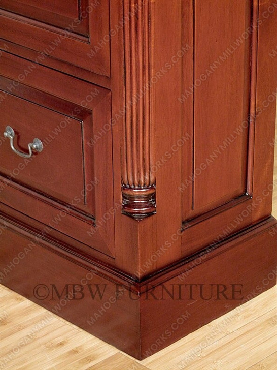 Cherry 4 Drawer File Vertical Filing Cabinet