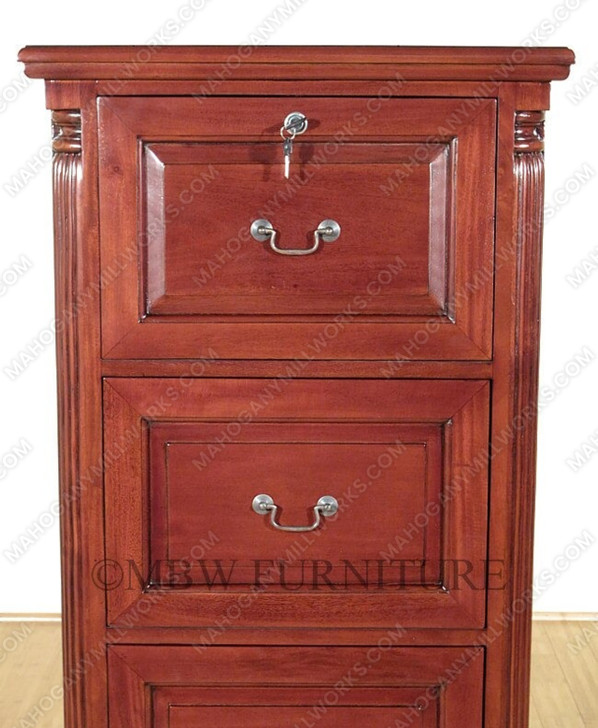 Cherry 4 Drawer File Vertical Filing Cabinet