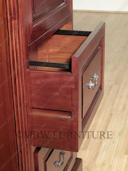 Cherry 4 Drawer File Vertical Filing Cabinet