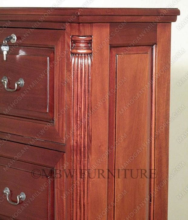 Cherry 4 Drawer File Vertical Filing Cabinet