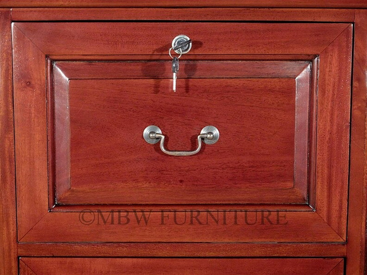 Cherry 4 Drawer File Vertical Filing Cabinet