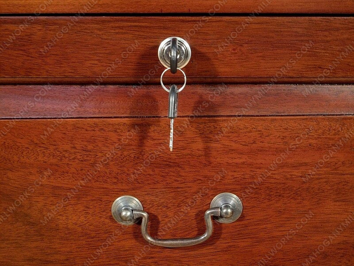 Solid Mahogany 3 Drawer File Filing Cabinet Chest