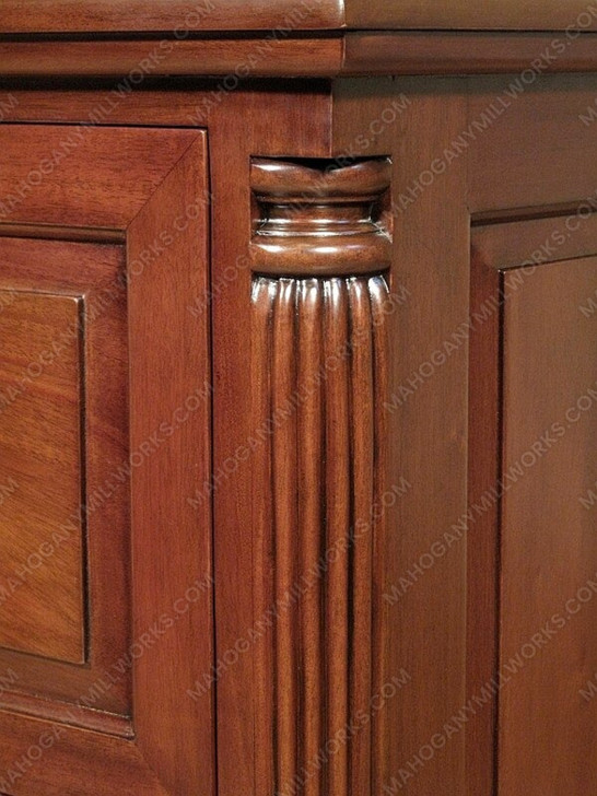 Solid Mahogany 2 Drawer File Filing Cabinet