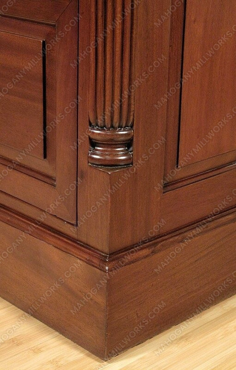 Solid Mahogany 2 Drawer File Filing Cabinet