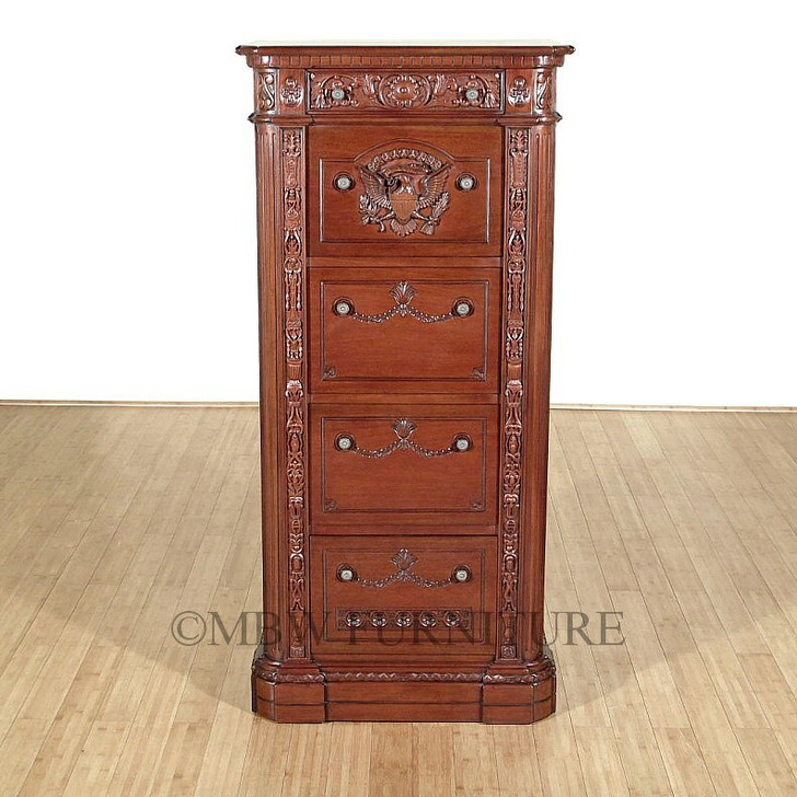 Mahogany Presidential Resolute Filing Cabinet