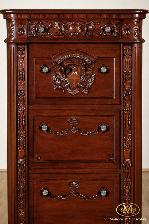 Mahogany Presidential Resolute Filing Cabinet