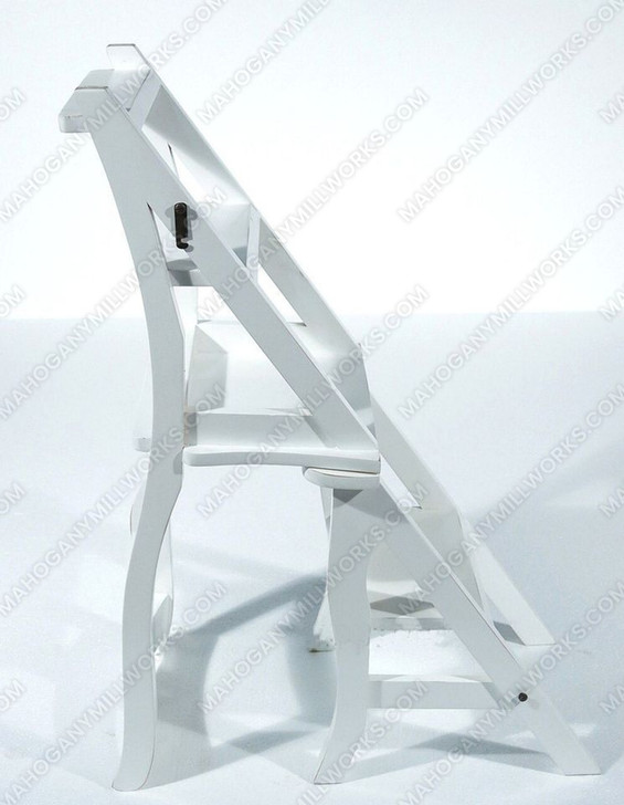 Solid Distressed White Convertible Ladder Chair Library Step Stool