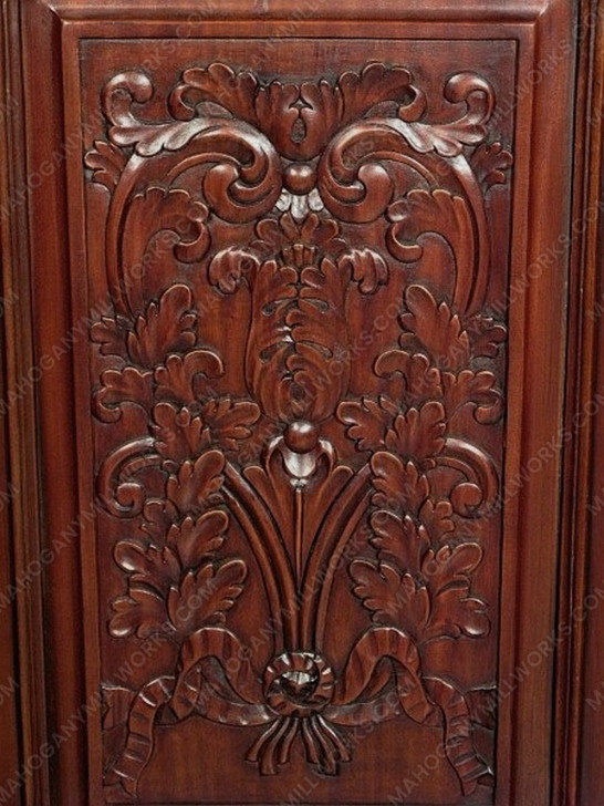 8.5ft Mahogany Stained Glass Canopy Home Pub Bar