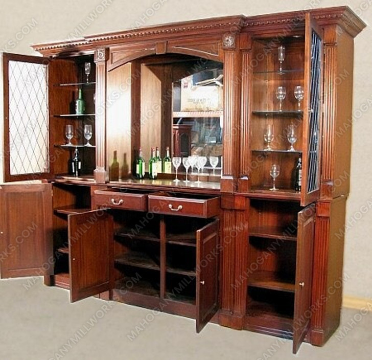 10ft Jumeira Light Distress  Wine Bar Cabinet
