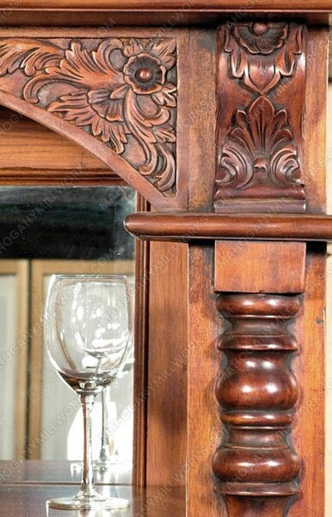 11.5ft Roman Bar Set w/ Carrara Marble Top