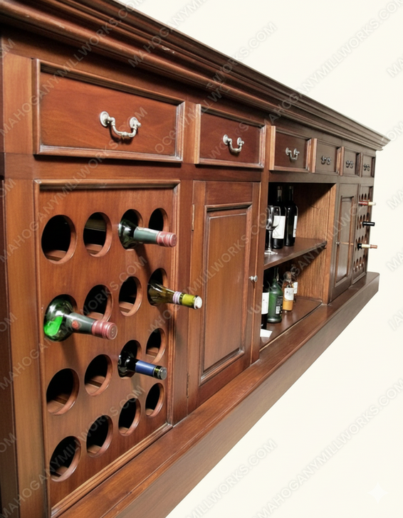 11.5ft Roman Bar w/ Carrara Marble Top