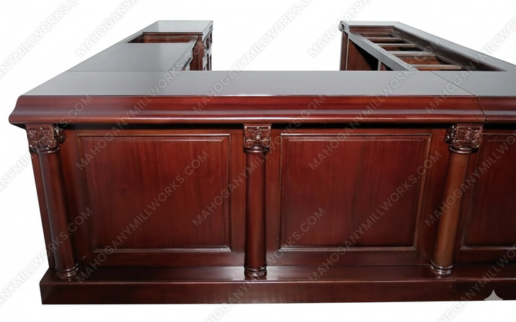 12ft Mahogany U Shape Bar Front