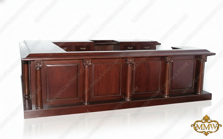 12ft Mahogany U Shape Bar Front