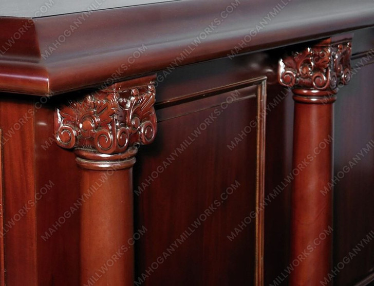12ft Dark Mahogany U Shape Pub Bar w/ 9 Barstools