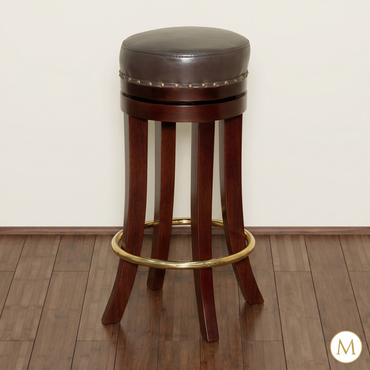 12ft Dark Mahogany U Shape Pub Bar w/ 9 Barstools