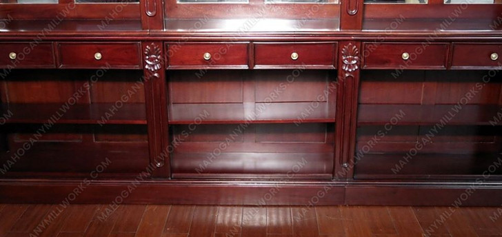 12ft Mahogany Mirror back Pub Bar w/ 5 Bar Stools