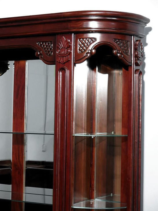 12ft Classic Cherry Pub Bar Set w/ 5 Leather Barstools