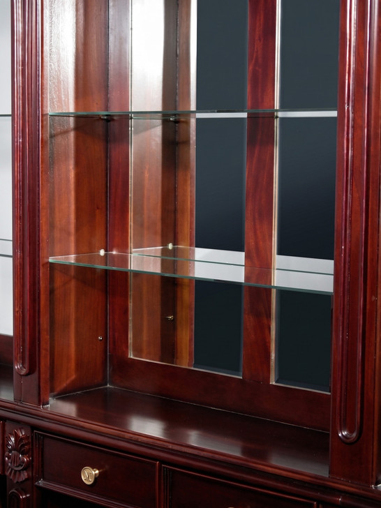 12ft Classic Cherry Pub Bar Set w/ 5 Leather Barstools