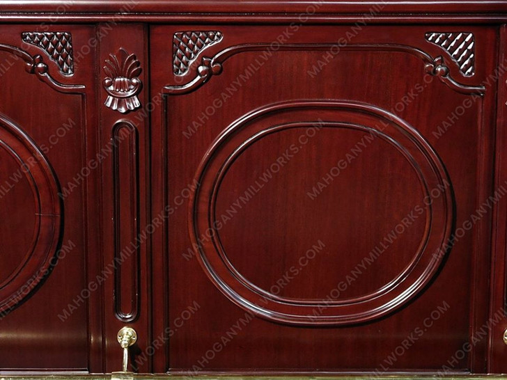 12ft Solid Mahogany Mirror back Pub Bar w/ Rails