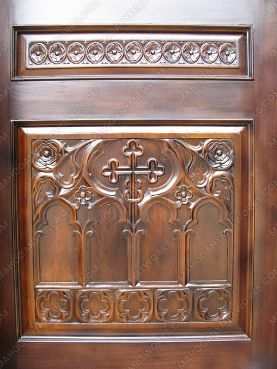 25ft Magnificent Mahogany Carved Statues Canopy Pub Bar
