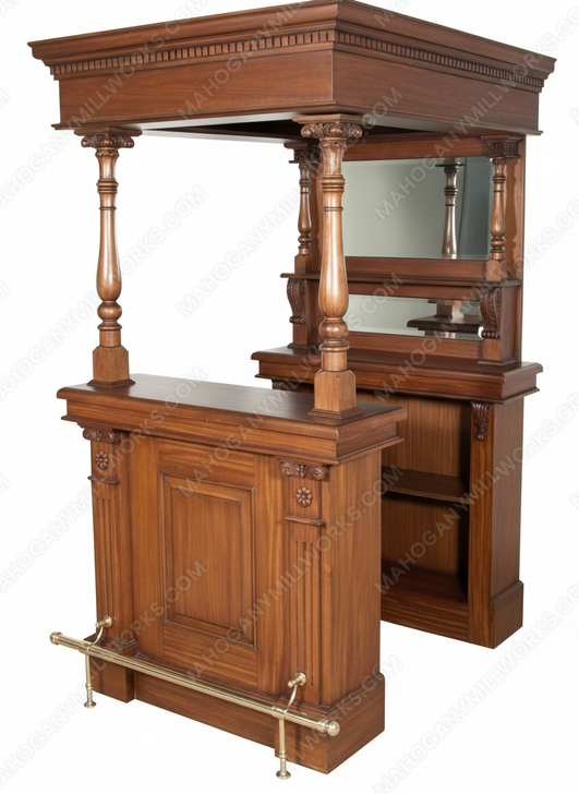 Small Distressed Canopy Home Pub Bar