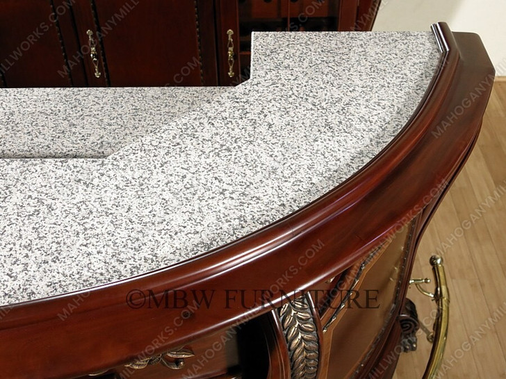 5 Piece Italian inlay Marquetry Marble Top Pub Bar Set w/ 4 Barstools