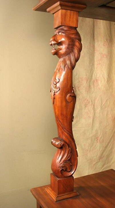 6.5ft Ornate Carved Canopy Home Bar
