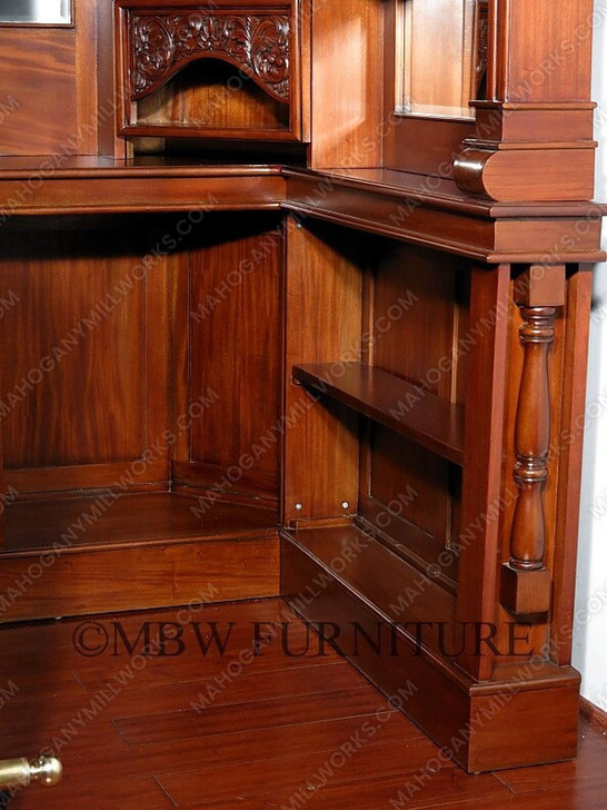 6.5ft Home Canopy Corner Bar w/ Stained Glass