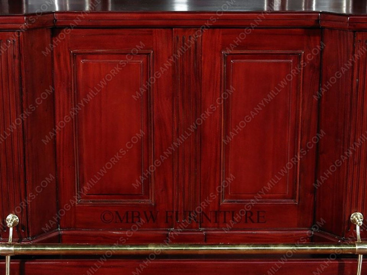 6.5ft Dark Cherry English Canopy Home Pub Bar