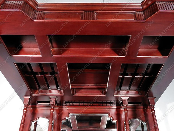 6.5ft Dark Cherry English Canopy Home Pub Bar