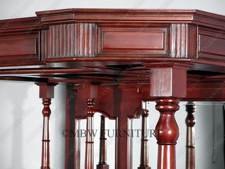 The Queen Mary 6.5ft Dark Cherry English Canopy Pub Bar