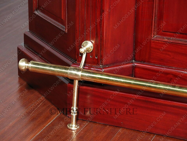 6.5ft Dark Cherry English Canopy Home Pub Bar