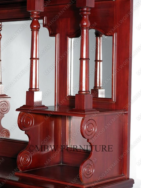 6.5ft Dark Cherry English Canopy Home Pub Bar