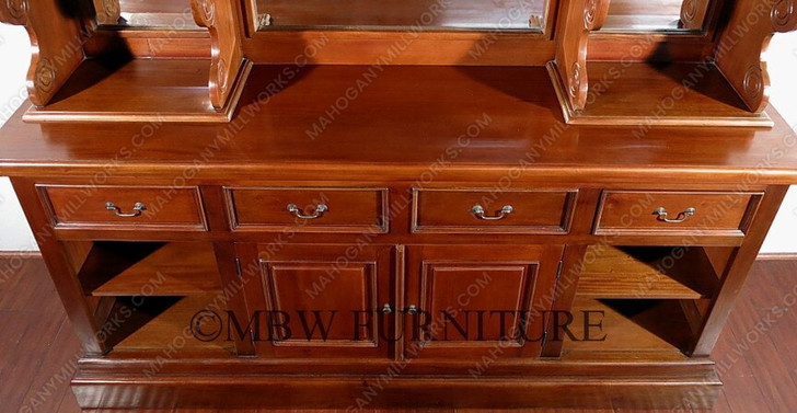 6.5ft Mahogany English Canopy Home Pub Bar