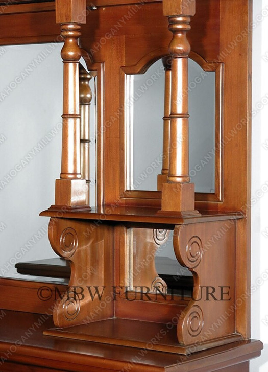 6.5ft Mahogany English Canopy Home Pub Bar