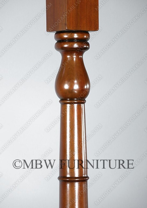 6.5ft Mahogany Stained Glass Canopy Bar