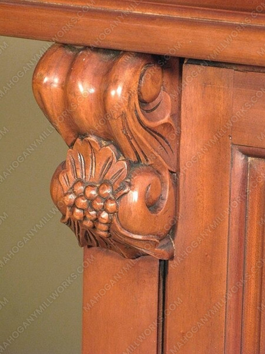 6ft Distressed Home Pub Bar w/ Brass Rails