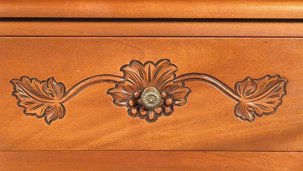 6ft Mahogany Home Pub Bar w/ Brass Rails