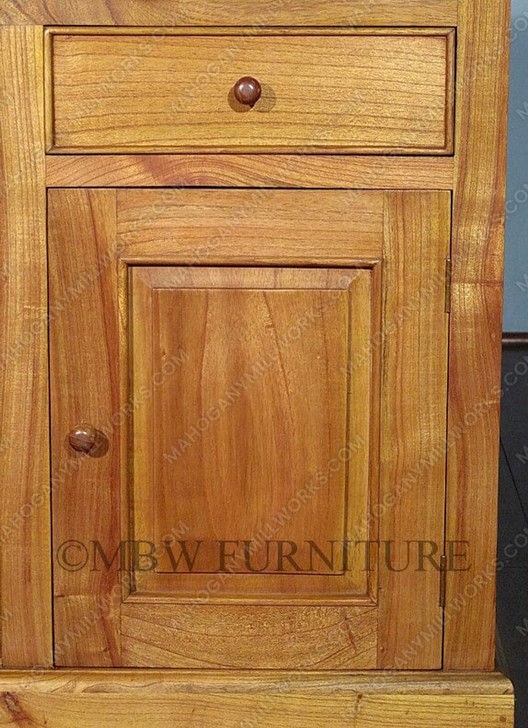 6ft Oak Home Bar Front w/ Brass Rail
