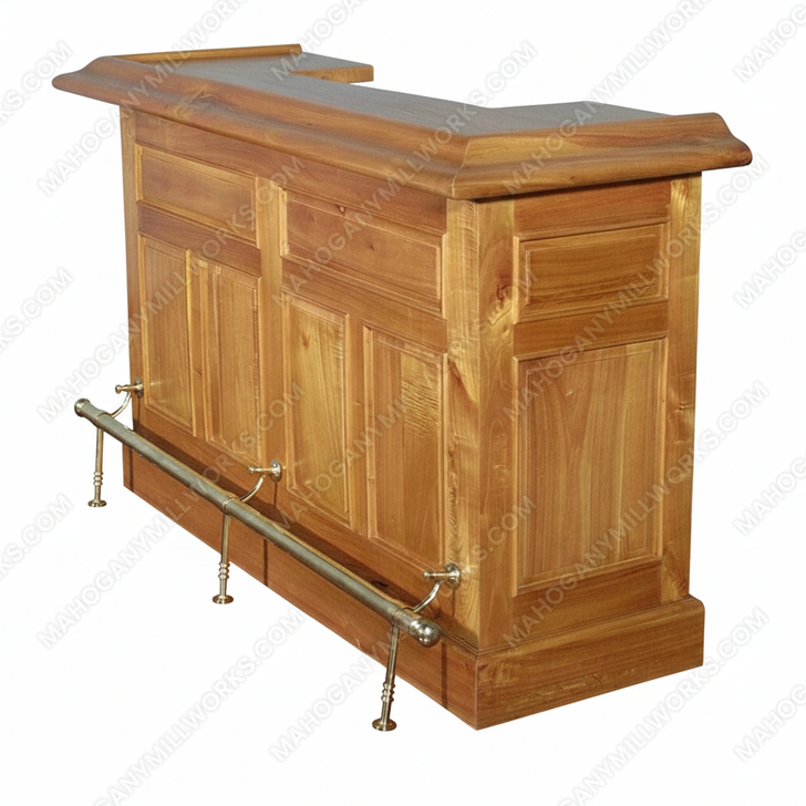 6ft Golden Oak Front Bar