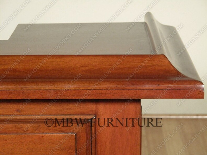 6ft Mahogany Home Bar  Front w/ Hanging Mirror Rack